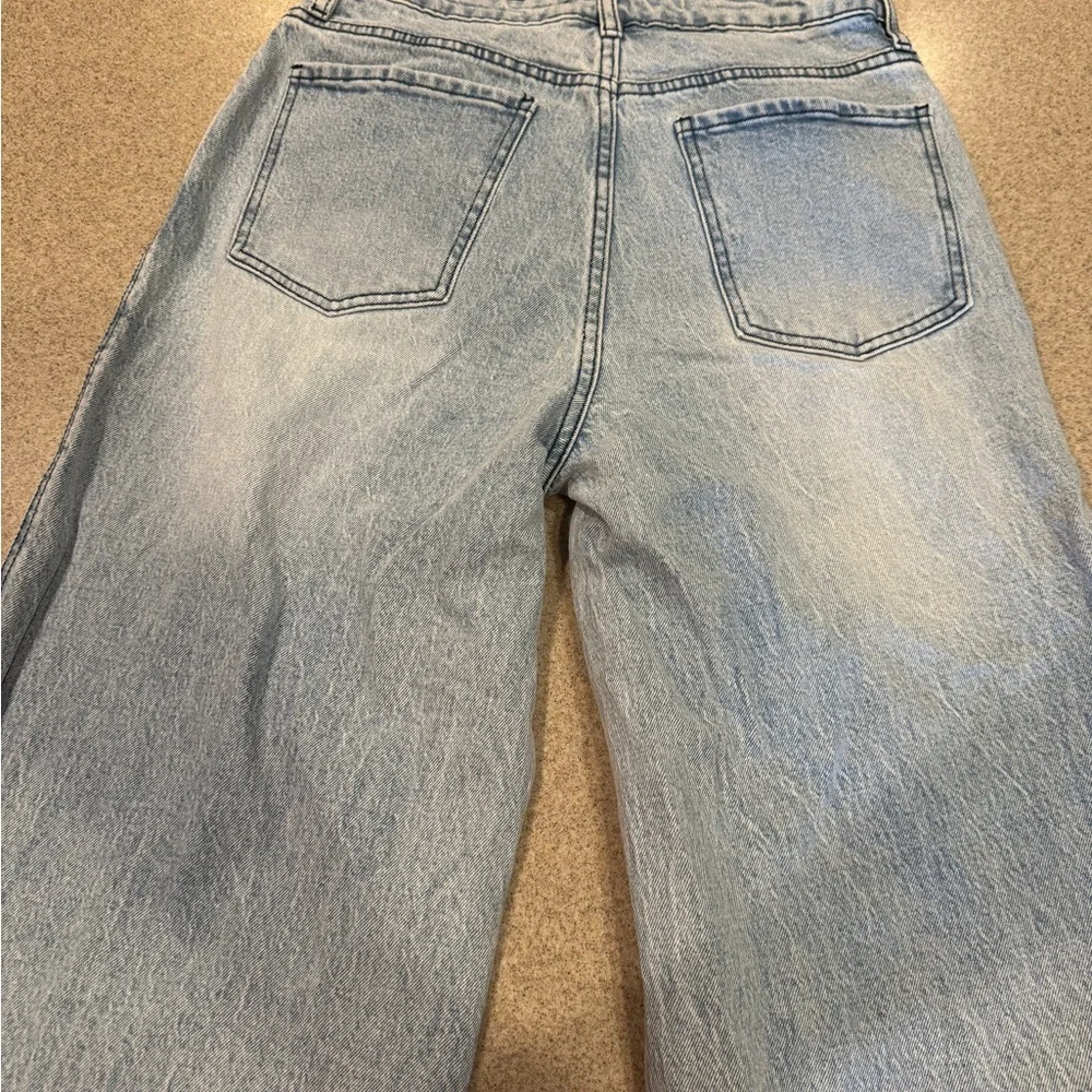 Size 7 Hot Topic wide leg Pretty Guardian Sailor Moon jeans. Sold out! - Picture 7 of 11